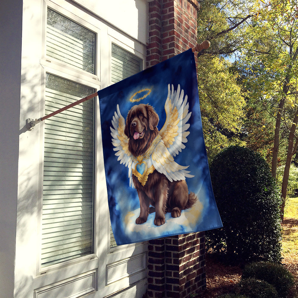 Newfoundland My Angel House Flag 28x40 Porch Sleeve Pole Decorative Outside Yard Banner Artwork Wall Hanging, Polyester