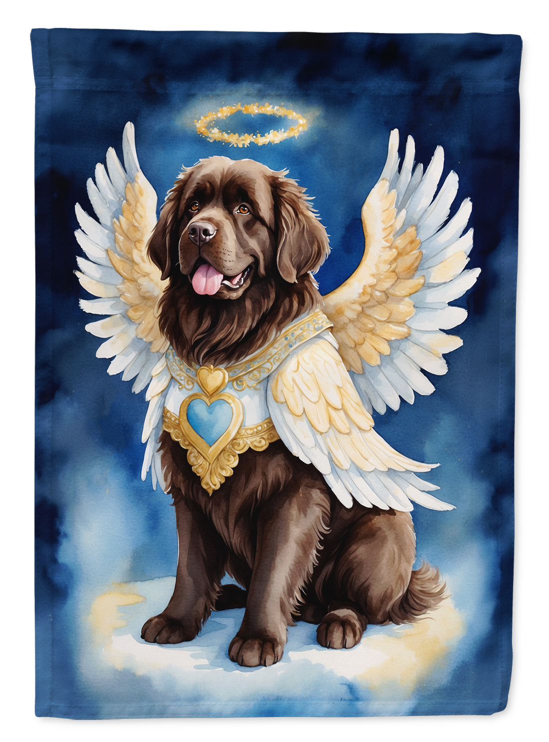 Newfoundland My Angel Garden Flag Mailbox Decorative Yard Banner Outside Patio Artwork for Flower Beds, Garden Size, Multicolor