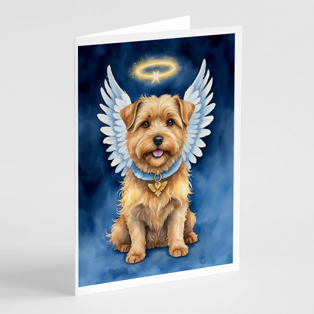 Norfolk Terrier My Angel Greeting Cards Pack of 8 Blank Cards with Envelopes Whimsical A7 Size 5x7