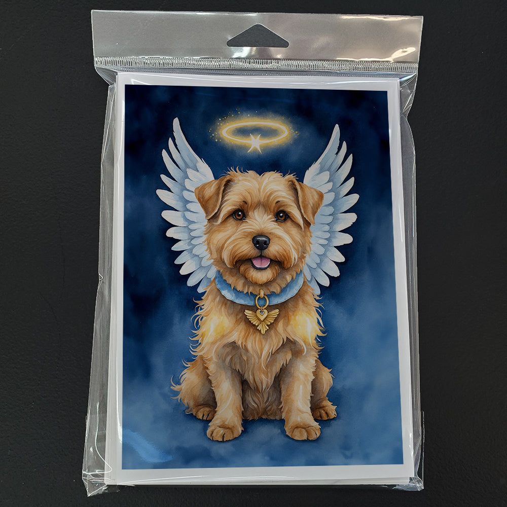 Norfolk Terrier My Angel Greeting Cards Pack of 8 Blank Cards with Envelopes Whimsical A7 Size 5x7