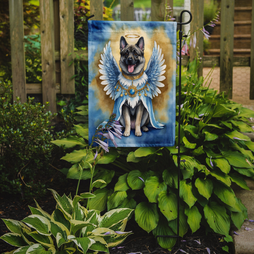 Norwegian Elkhound My Angel Garden Flag Mailbox Decorative Yard Banner Outside Patio Artwork for Flower Beds, Garden Size, Multicolor