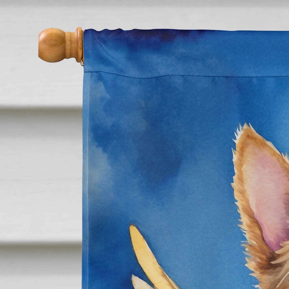 Norwich Terrier My Angel House Flag 28x40 Porch Sleeve Pole Decorative Outside Yard Banner Artwork Wall Hanging, Polyester