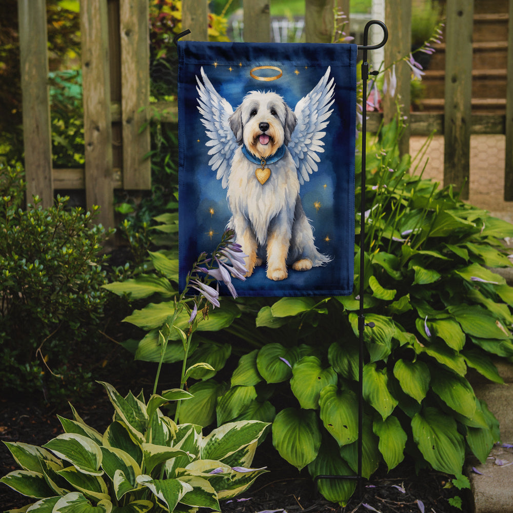 Old English Sheepdog My Angel Garden Flag Mailbox Decorative Yard Banner Outside Patio Artwork for Flower Beds, Garden Size, Multicolor