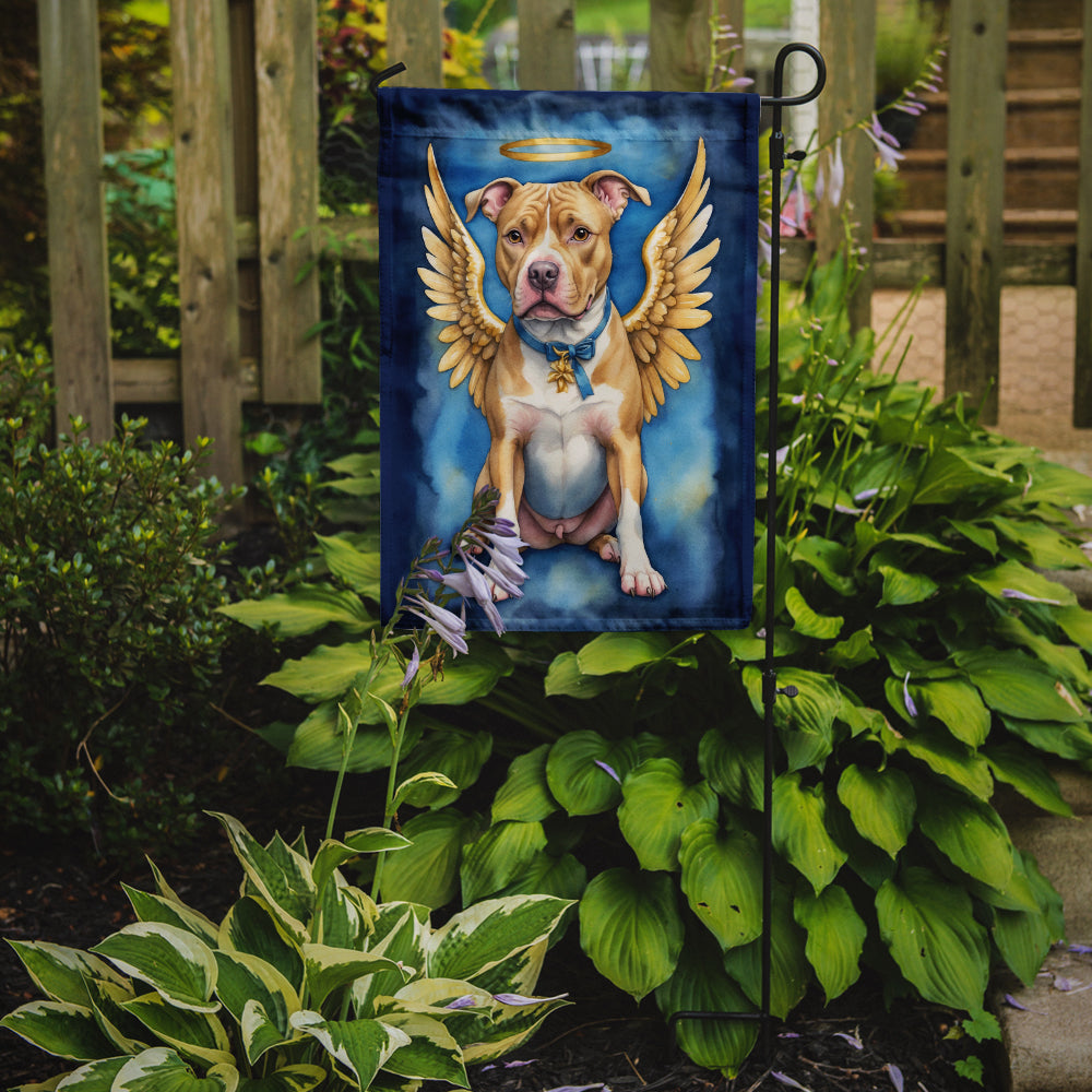 Pit Bull Terrier My Angel Garden Flag Mailbox Decorative Yard Banner Outside Patio Artwork for Flower Beds, Garden Size, Multicolor