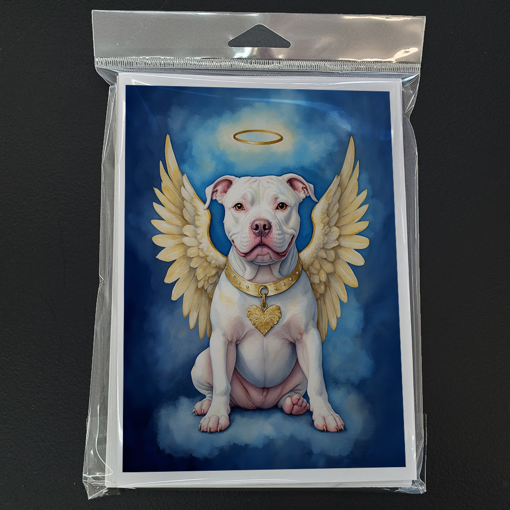Pit Bull Terrier My Angel Greeting Cards Pack of 8 Blank Cards with Envelopes Whimsical A7 Size 5x7
