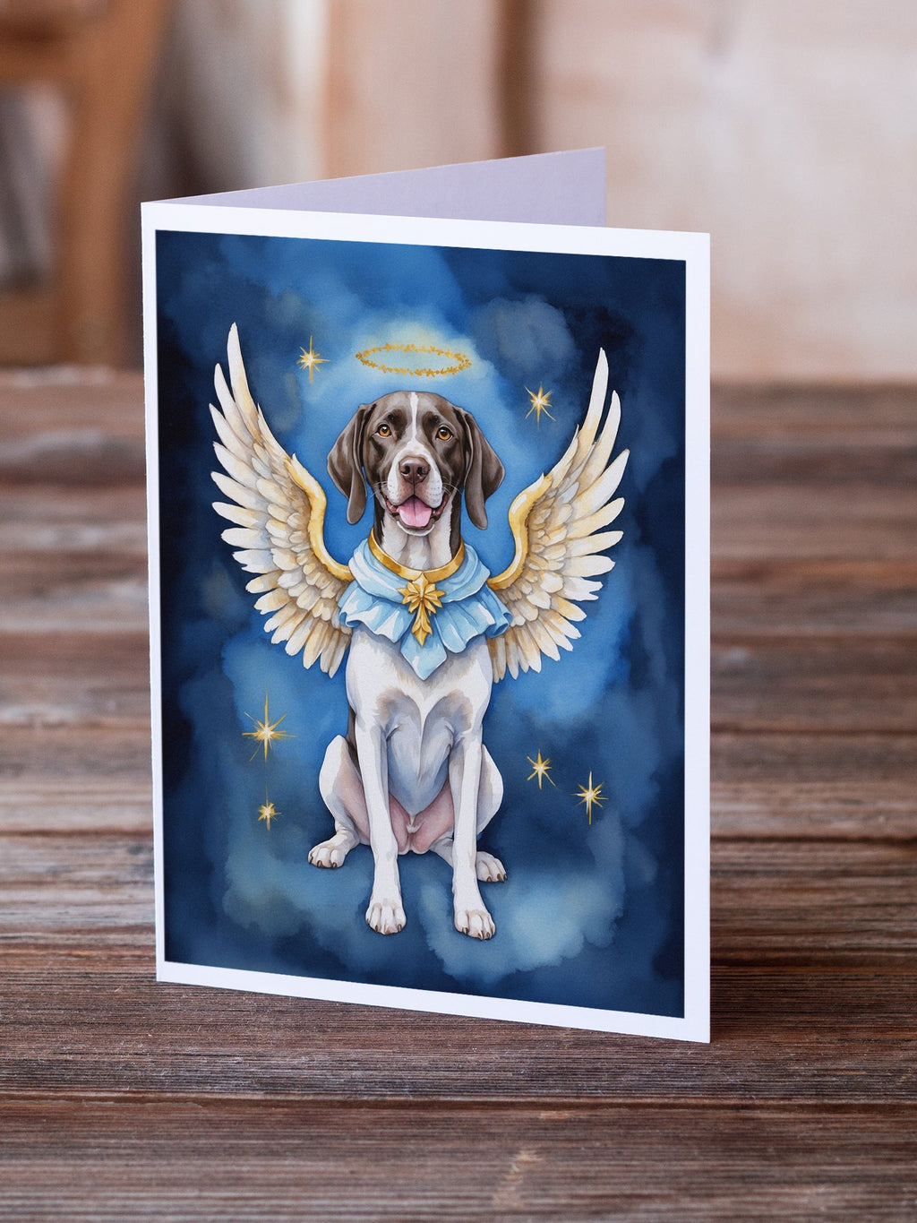 Pointer My Angel Greeting Cards Pack of 8 Blank Cards with Envelopes Whimsical A7 Size 5x7