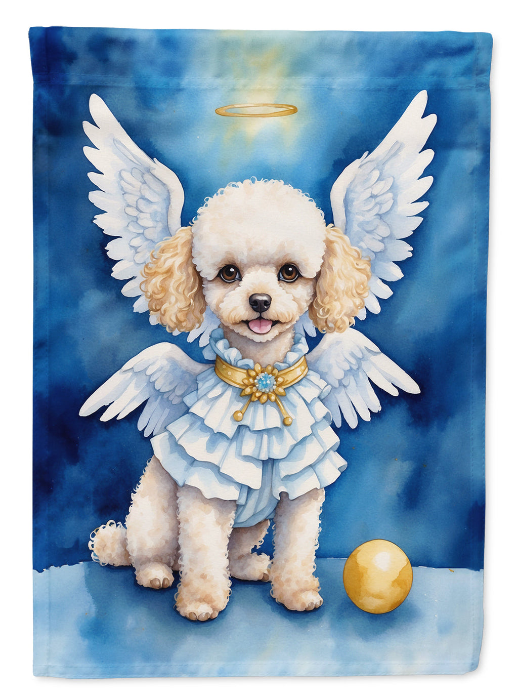 Poodle My Angel Garden Flag Mailbox Decorative Yard Banner Outside Patio Artwork for Flower Beds, Garden Size, Multicolor
