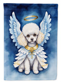 White Poodle My Angel Garden Flag Mailbox Decorative Yard Banner Outside Patio Artwork for Flower Beds, Garden Size, Multicolor