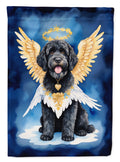 Portuguese Water Dog My Angel House Flag 28x40 Porch Sleeve Pole Decorative Outside Yard Banner Artwork Wall Hanging, Polyester