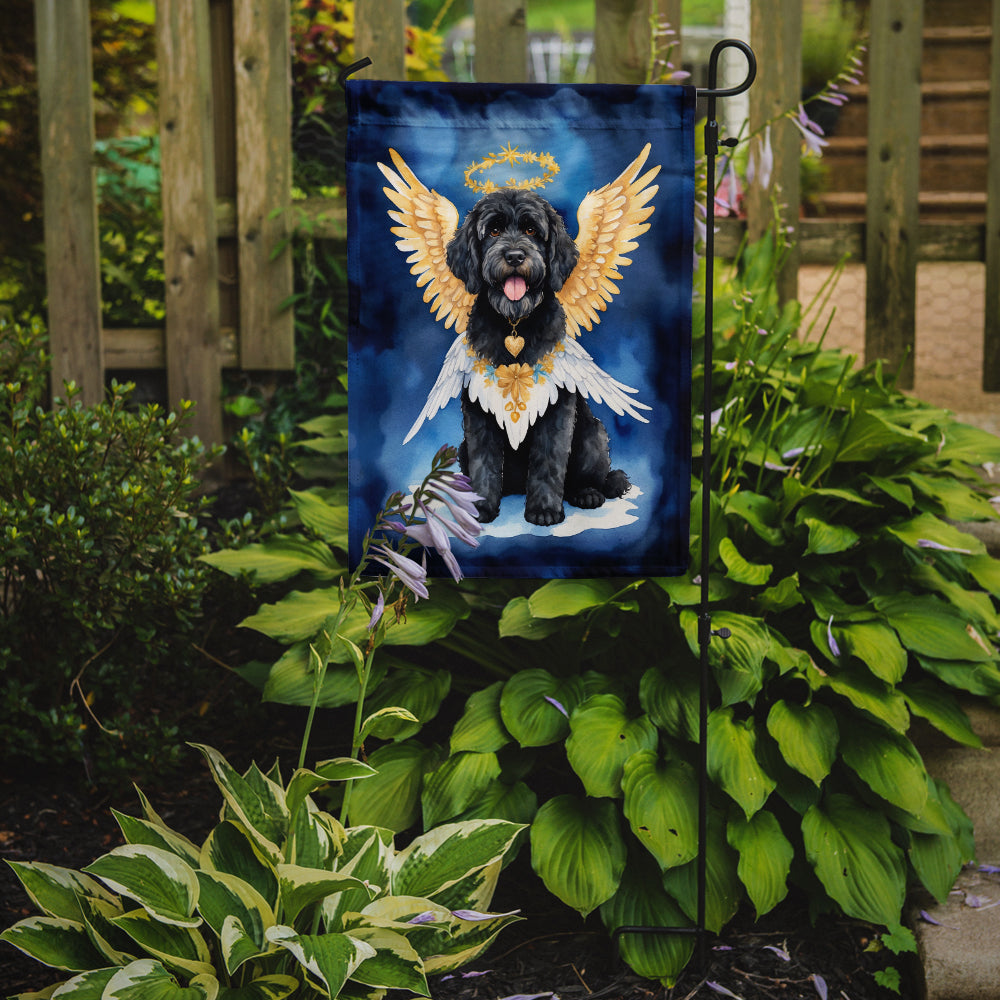 Portuguese Water Dog My Angel Garden Flag Mailbox Decorative Yard Banner Outside Patio Artwork for Flower Beds, Garden Size, Multicolor
