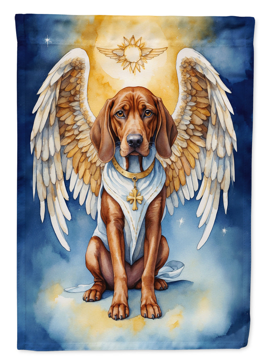 Redbone Coonhound My Angel Garden Flag Mailbox Decorative Yard Banner Outside Patio Artwork for Flower Beds, Garden Size, Multicolor