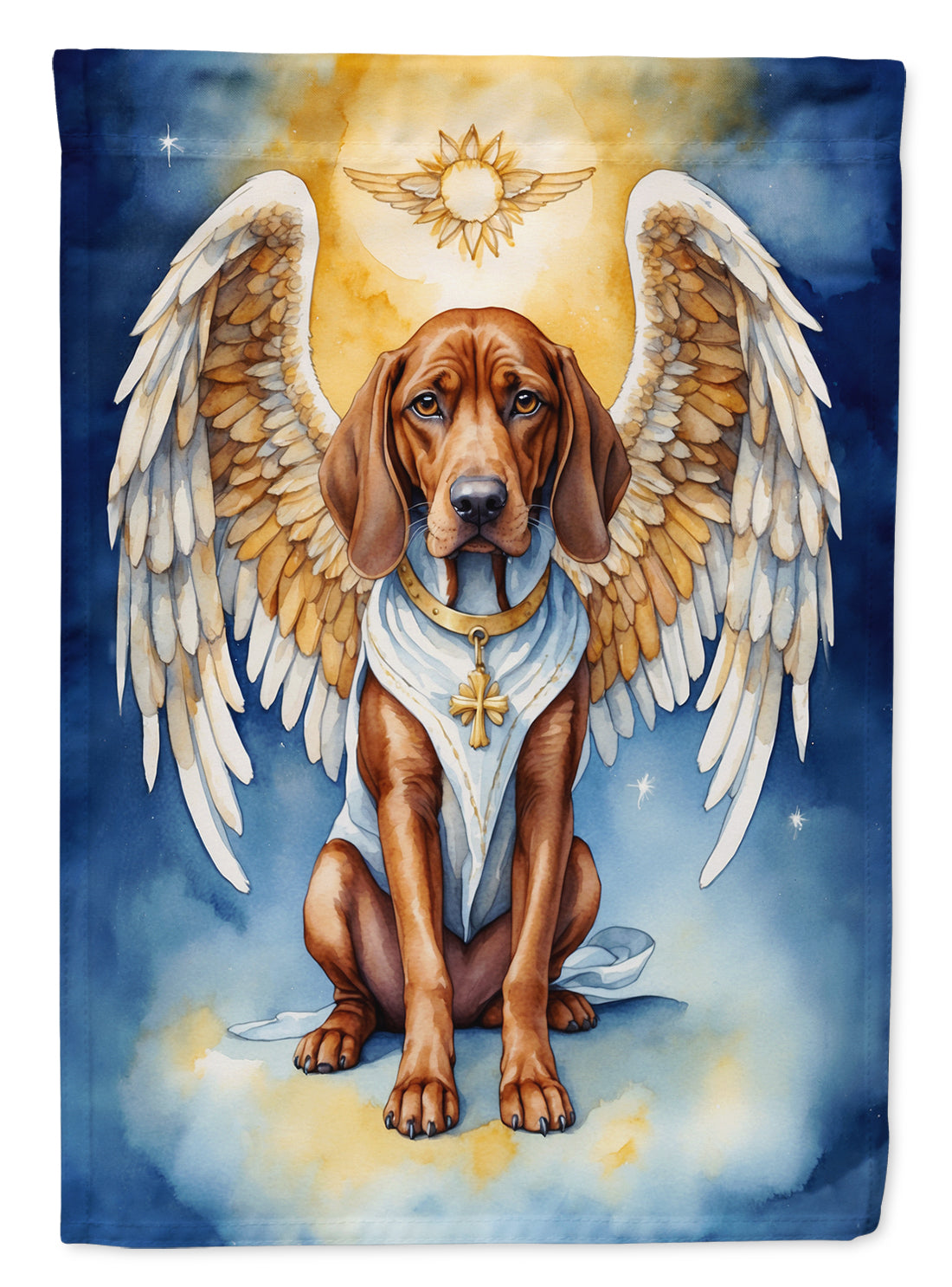 Redbone Coonhound My Angel Garden Flag Mailbox Decorative Yard Banner Outside Patio Artwork for Flower Beds, Garden Size, Multicolor