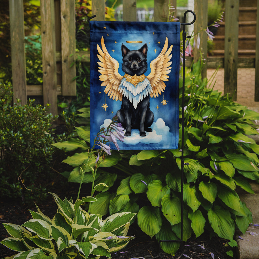 Schipperke My Angel Garden Flag Mailbox Decorative Yard Banner Outside Patio Artwork for Flower Beds, Garden Size, Multicolor