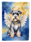 Schnauzer My Angel House Flag 28x40 Porch Sleeve Pole Decorative Outside Yard Banner Artwork Wall Hanging, Polyester