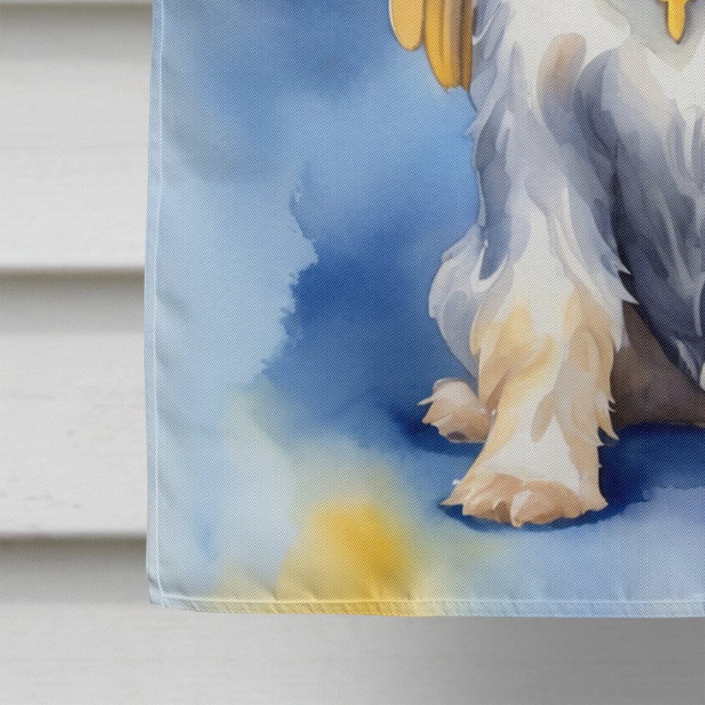 Schnauzer My Angel House Flag 28x40 Porch Sleeve Pole Decorative Outside Yard Banner Artwork Wall Hanging, Polyester