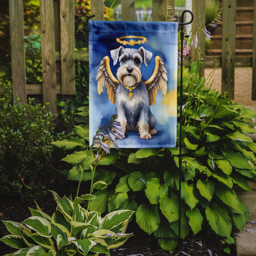 Schnauzer My Angel Garden Flag Mailbox Decorative Yard Banner Outside Patio Artwork for Flower Beds, Garden Size, Multicolor