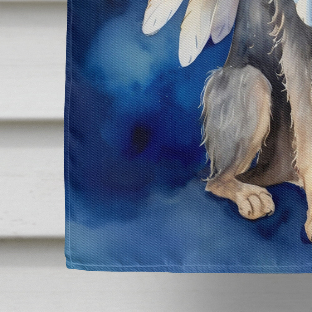 Scottish Deerhound My Angel House Flag 28x40 Porch Sleeve Pole Decorative Outside Yard Banner Artwork Wall Hanging, Polyester