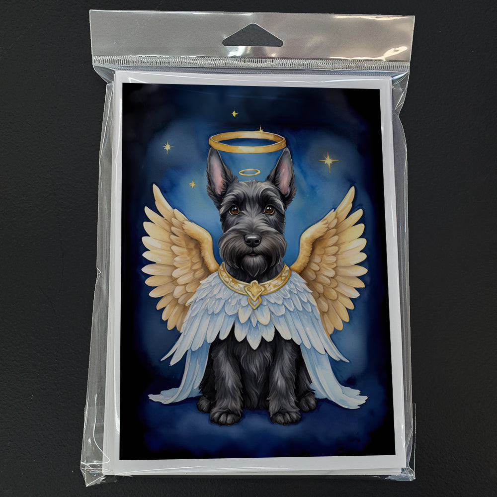 Scottish Terrier My Angel Greeting Cards Pack of 8 Blank Cards with Envelopes Whimsical A7 Size 5x7