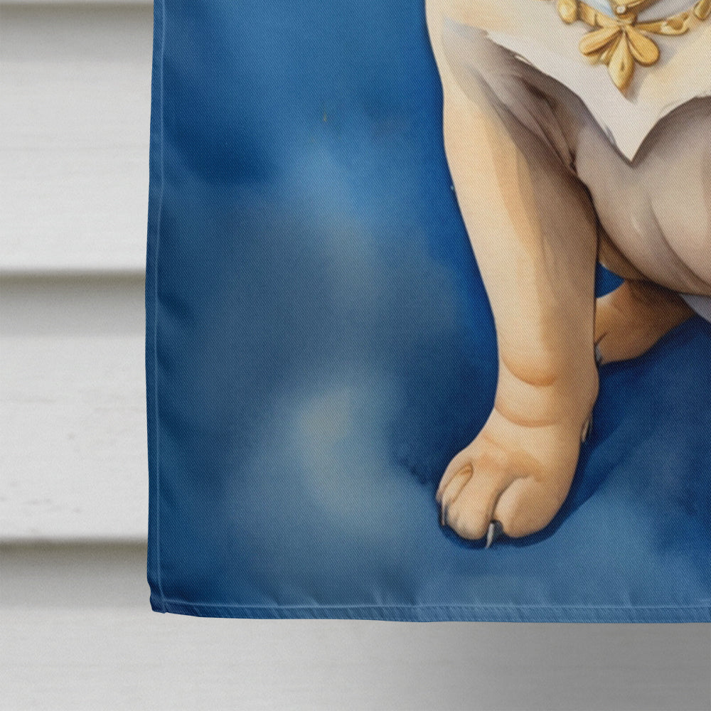 Shar Pei My Angel House Flag 28x40 Porch Sleeve Pole Decorative Outside Yard Banner Artwork Wall Hanging, Polyester