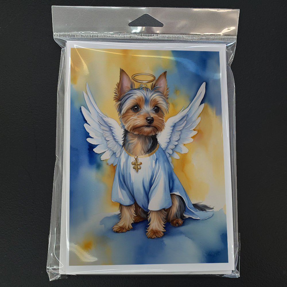Silky Terrier My Angel Greeting Cards Pack of 8 Blank Cards with Envelopes Whimsical A7 Size 5x7