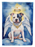 Staffordshire Bull Terrier My Angel House Flag 28x40 Porch Sleeve Pole Decorative Outside Yard Banner Artwork Wall Hanging, Polyester