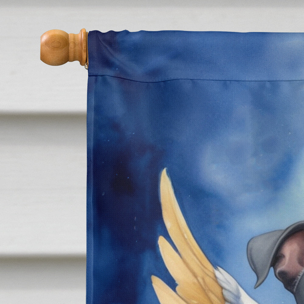 Staffordshire Bull Terrier My Angel House Flag 28x40 Porch Sleeve Pole Decorative Outside Yard Banner Artwork Wall Hanging, Polyester