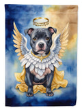 Staffordshire Bull Terrier My Angel Garden Flag Mailbox Decorative Yard Banner Outside Patio Artwork for Flower Beds, Garden Size, Multicolor