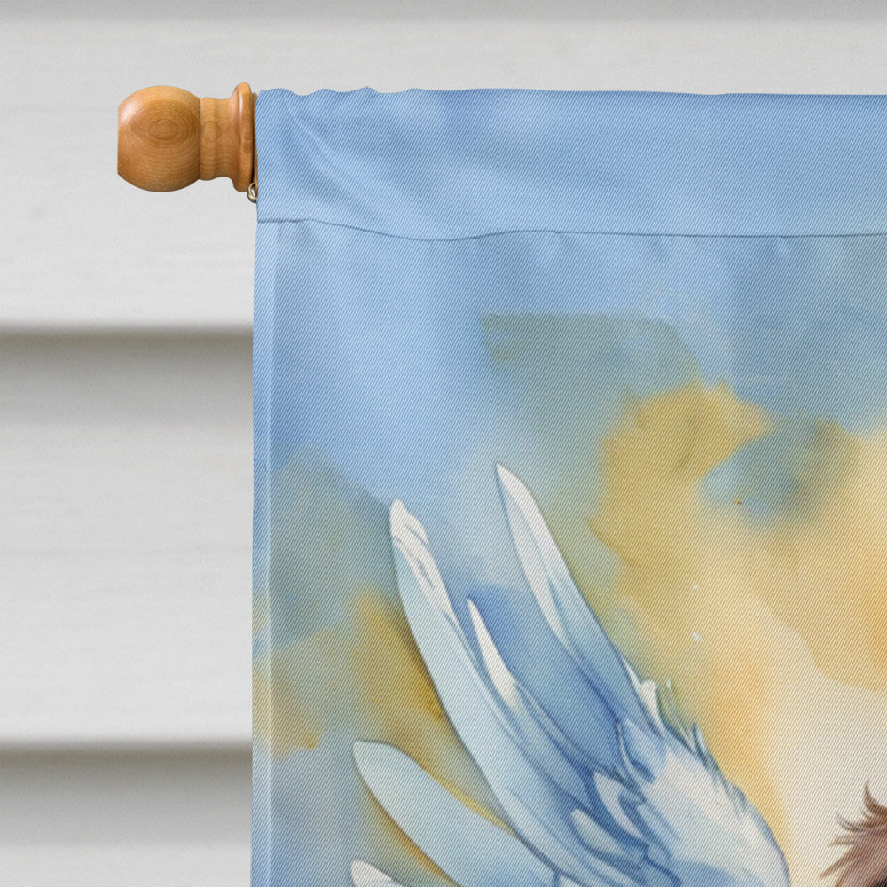 Sussex Spaniel My Angel House Flag 28x40 Porch Sleeve Pole Decorative Outside Yard Banner Artwork Wall Hanging, Polyester