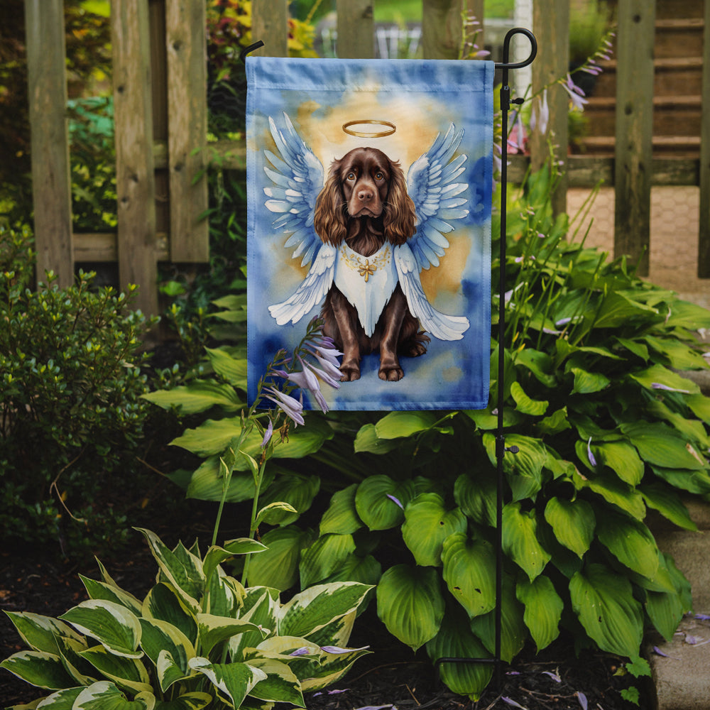 Sussex Spaniel My Angel Garden Flag Mailbox Decorative Yard Banner Outside Patio Artwork for Flower Beds, Garden Size, Multicolor