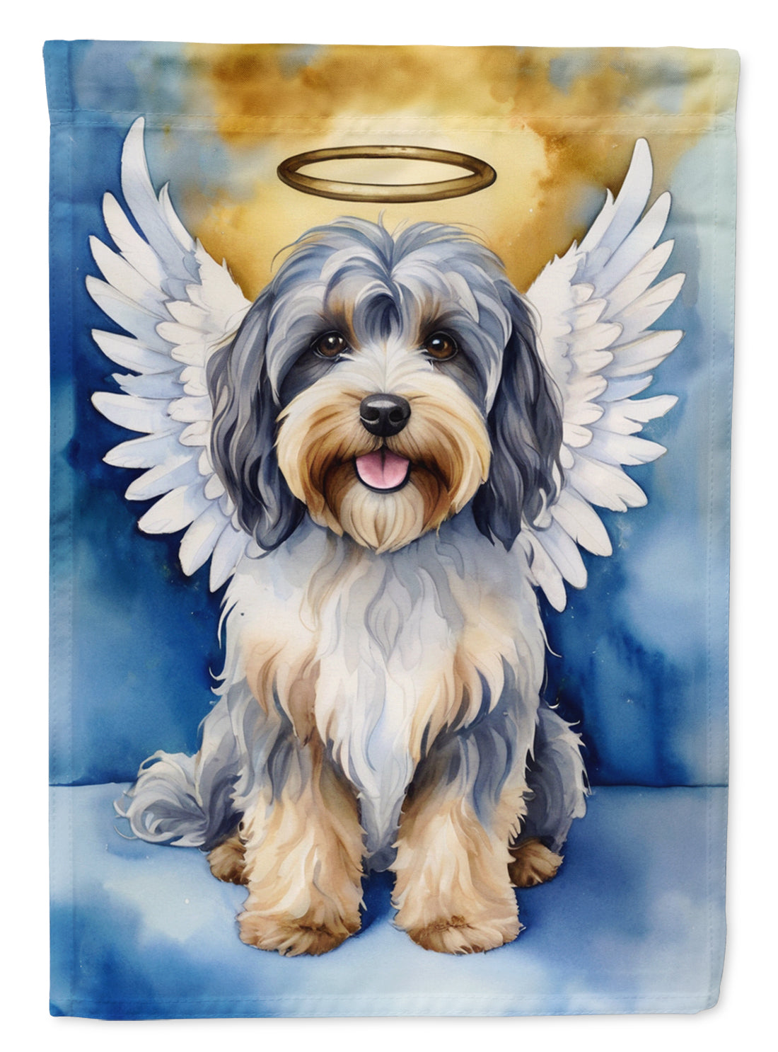 Tibetan Terrier My Angel Garden Flag Mailbox Decorative Yard Banner Outside Patio Artwork for Flower Beds, Garden Size, Multicolor