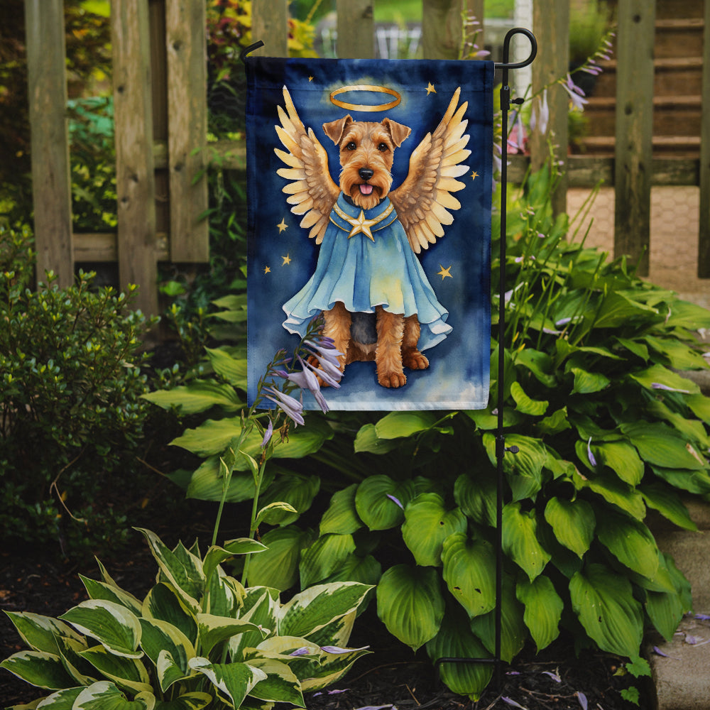 Welsh Terrier My Angel Garden Flag Mailbox Decorative Yard Banner Outside Patio Artwork for Flower Beds, Garden Size, Multicolor