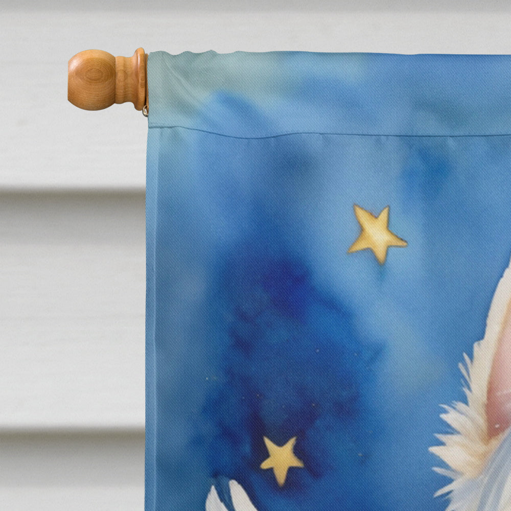 Westie My Angel House Flag 28x40 Porch Sleeve Pole Decorative Outside Yard Banner Artwork Wall Hanging, Polyester