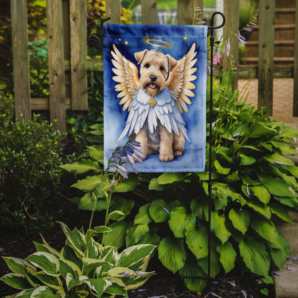 Wheaten Terrier My Angel Garden Flag Mailbox Decorative Yard Banner Outside Patio Artwork for Flower Beds, Garden Size, Multicolor