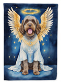 Wirehaired Pointing Griffon My Angel House Flag 28x40 Porch Sleeve Pole Decorative Outside Yard Banner Artwork Wall Hanging, Polyester