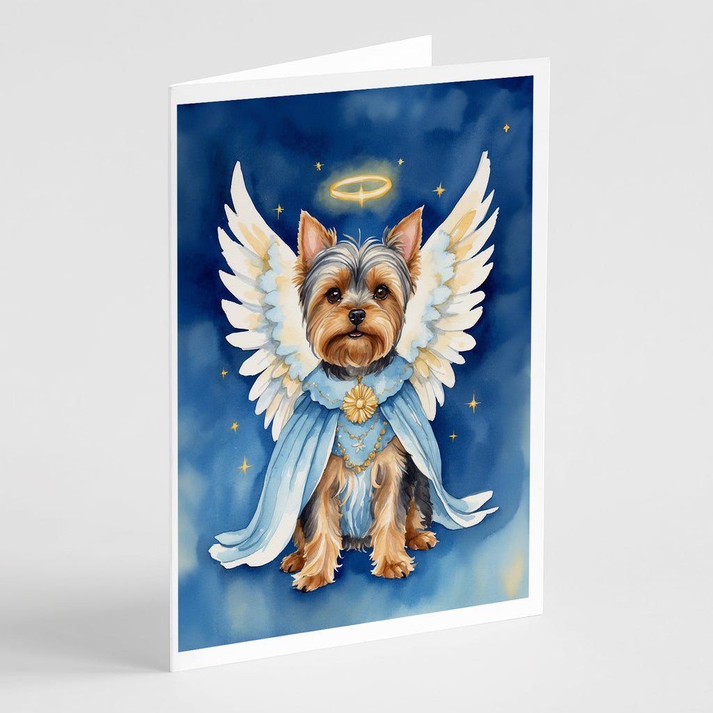 Yorkshire Terrier My Angel Greeting Cards Pack of 8 Blank Cards with Envelopes Whimsical A7 Size 5x7