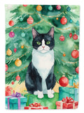 Chantilly Tiffany Cat By the Christmas Tree Garden Flag Mailbox Decorative Yard Banner Outside Patio Artwork for Flower Beds, Garden Size, Multicolor
