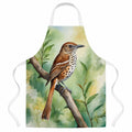 Georgia Brown Thrasher Apron Cooking Kitchen Server Baking Crafts Gardening for Adult Women Men, Unisex, Large, Multicolor