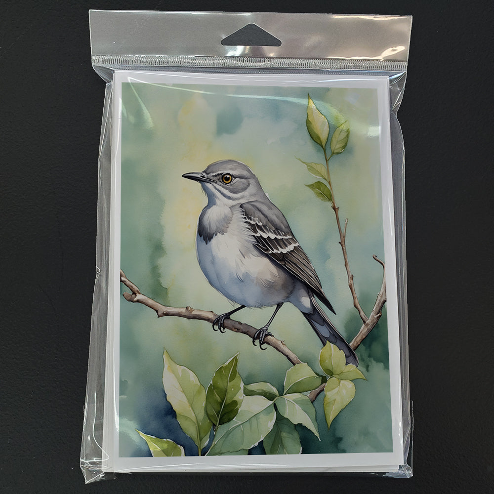 Mississippi Northern Mocking bird Greeting Cards Pack of 8 Blank Cards with Envelopes Whimsical A7 Size 5x7