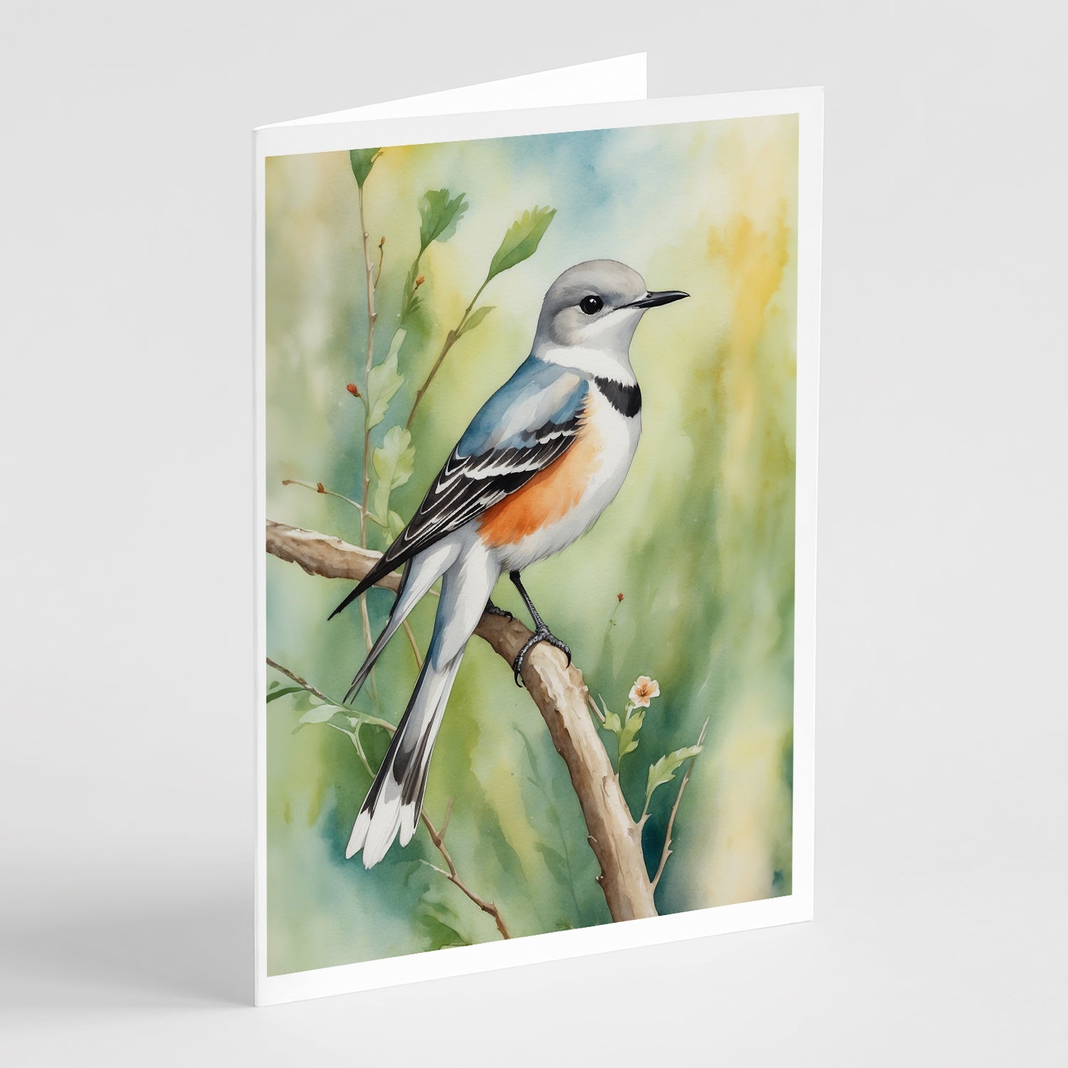 Oklahoma Scissortailed Flycatcher Greeting Cards Pack of 8 Blank Cards with Envelopes Whimsical A7 Size 5x7