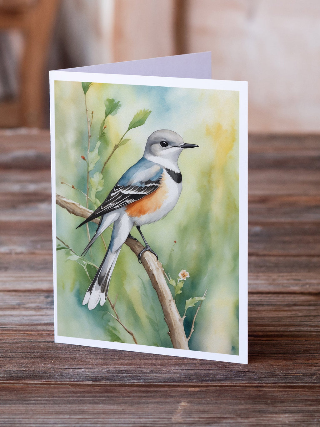 Oklahoma Scissortailed Flycatcher Greeting Cards Pack of 8 Blank Cards with Envelopes Whimsical A7 Size 5x7