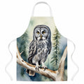 Great Gray Owl Apron Cooking Kitchen Server Baking Crafts Gardening for Adult Women Men, Unisex, Large, Multicolor