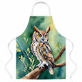 Western Screech Owl Apron Cooking Kitchen Server Baking Crafts Gardening for Adult Women Men, Unisex, Large, Multicolor