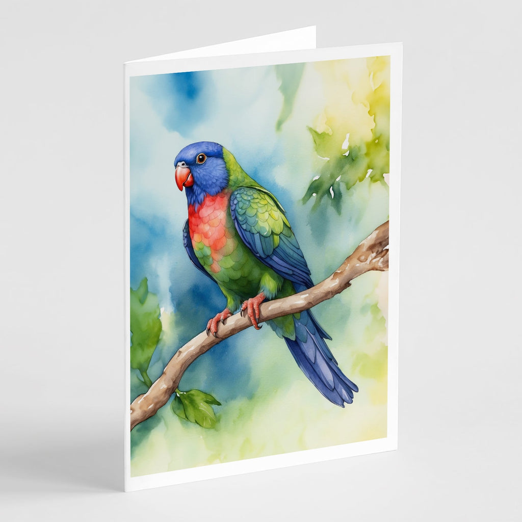 Pionus Greeting Cards Pack of 8 Blank Cards with Envelopes Whimsical A7 Size 5x7