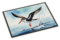 Black Skimmer Doormat Indoor Outdoor 24H X 36W Front Door Mat Rugs for Entryway, Non Slip Washable Low Pile,
