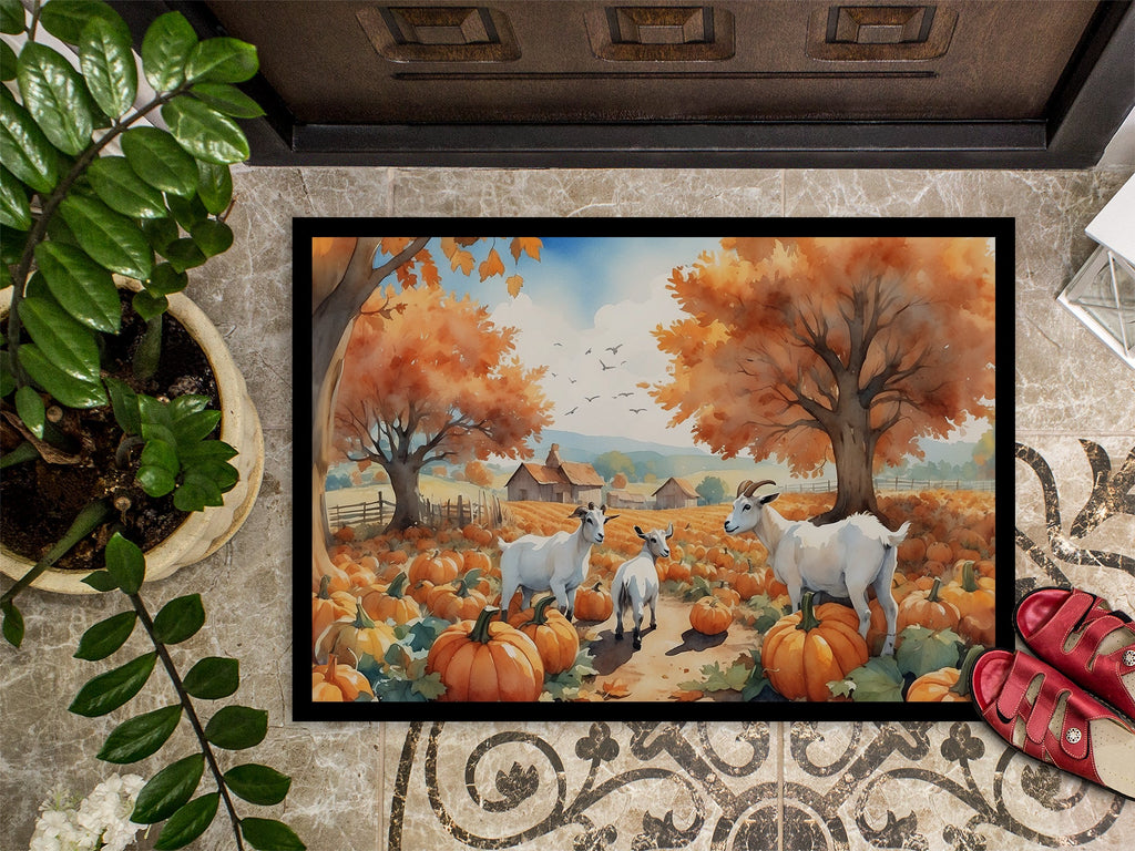 Autumn Goats Doormat Indoor Outdoor 18H X 27W Front Door Mat Rugs for Entryway, Non Slip Washable