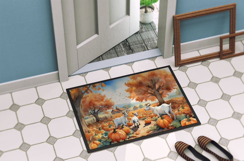 Autumn Goats Doormat Indoor Outdoor 18H X 27W Front Door Mat Rugs for Entryway, Non Slip Washable