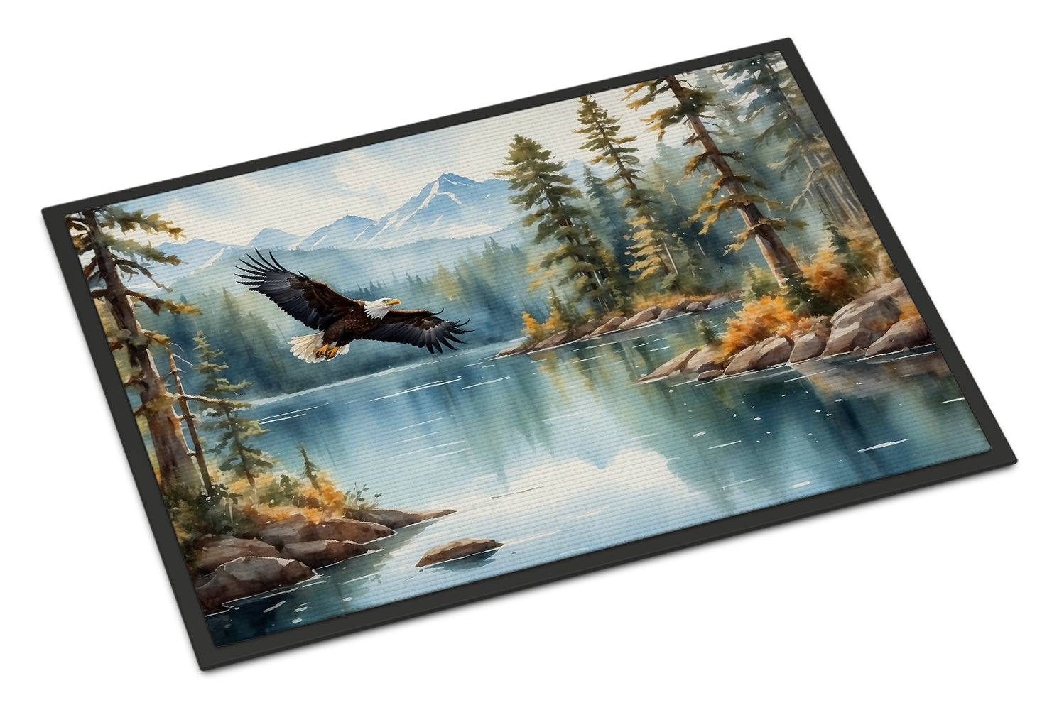 Eagle in Flight Doormat Indoor Outdoor 18H X 27W Front Door Mat Rugs for Entryway, Non Slip Washable