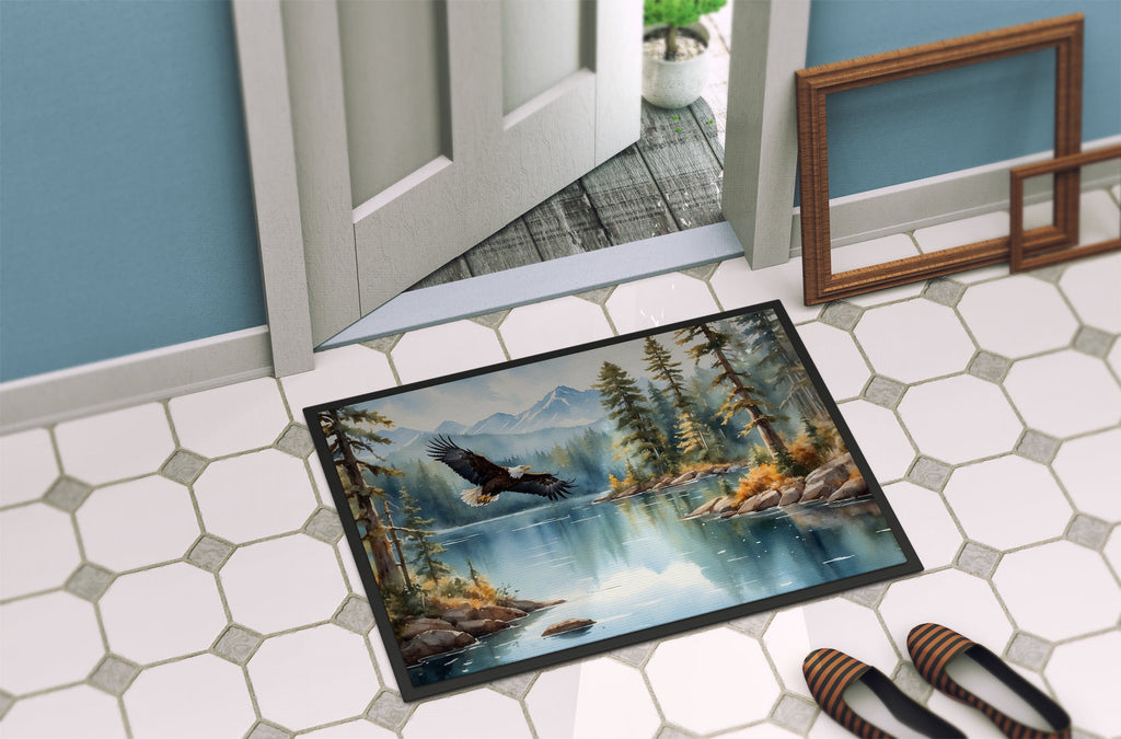 Eagle in Flight Doormat Indoor Outdoor 18H X 27W Front Door Mat Rugs for Entryway, Non Slip Washable