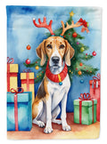 American Foxhound Christmas Reindeer Garden Flag Mailbox Decorative Yard Banner Outside Patio Artwork for Flower Beds, Garden Size, Multicolor
