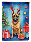 Belgian Malinois Christmas Reindeer Garden Flag Mailbox Decorative Yard Banner Outside Patio Artwork for Flower Beds, Garden Size, Multicolor
